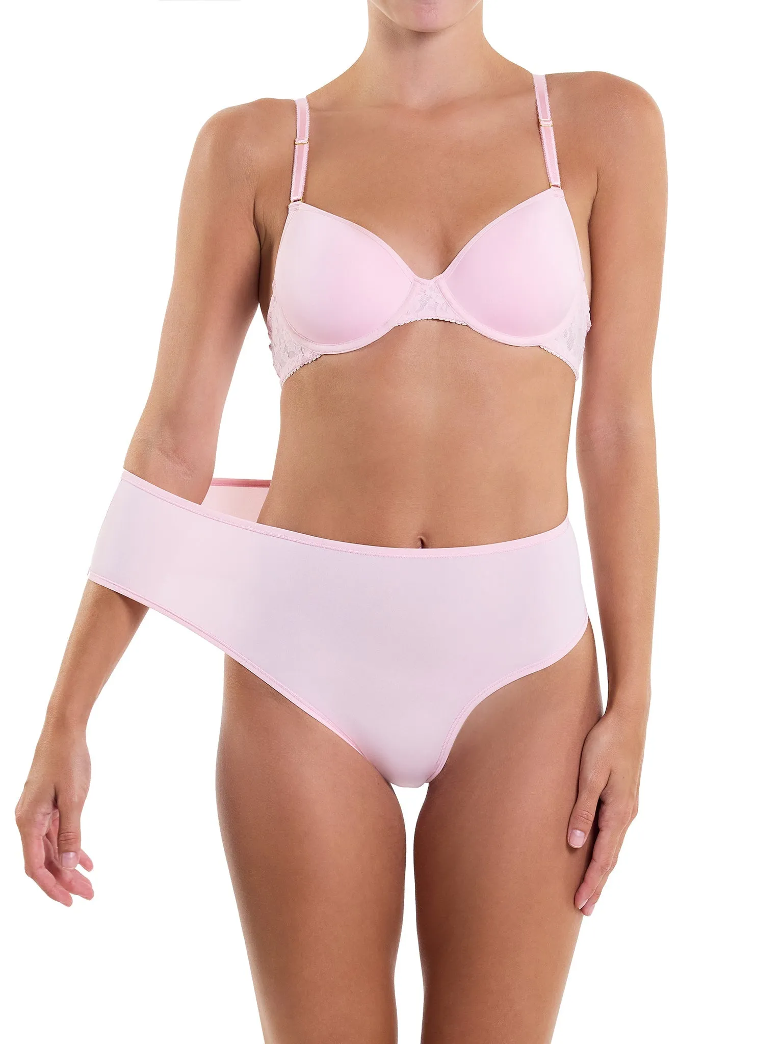 YourFit™ High Rise Thong Bliss Pink Sale sold by Hanky Panky product image thumbnail 4