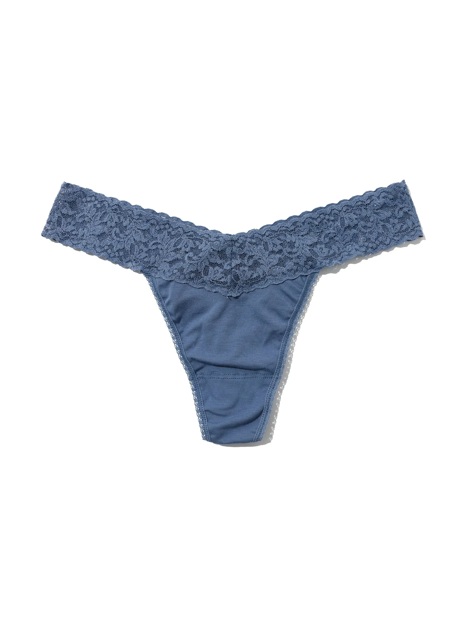 Supima® Cotton Original Rise Thong Washed Indigo Blue Sale sold by Hanky Panky product image thumbnail 3