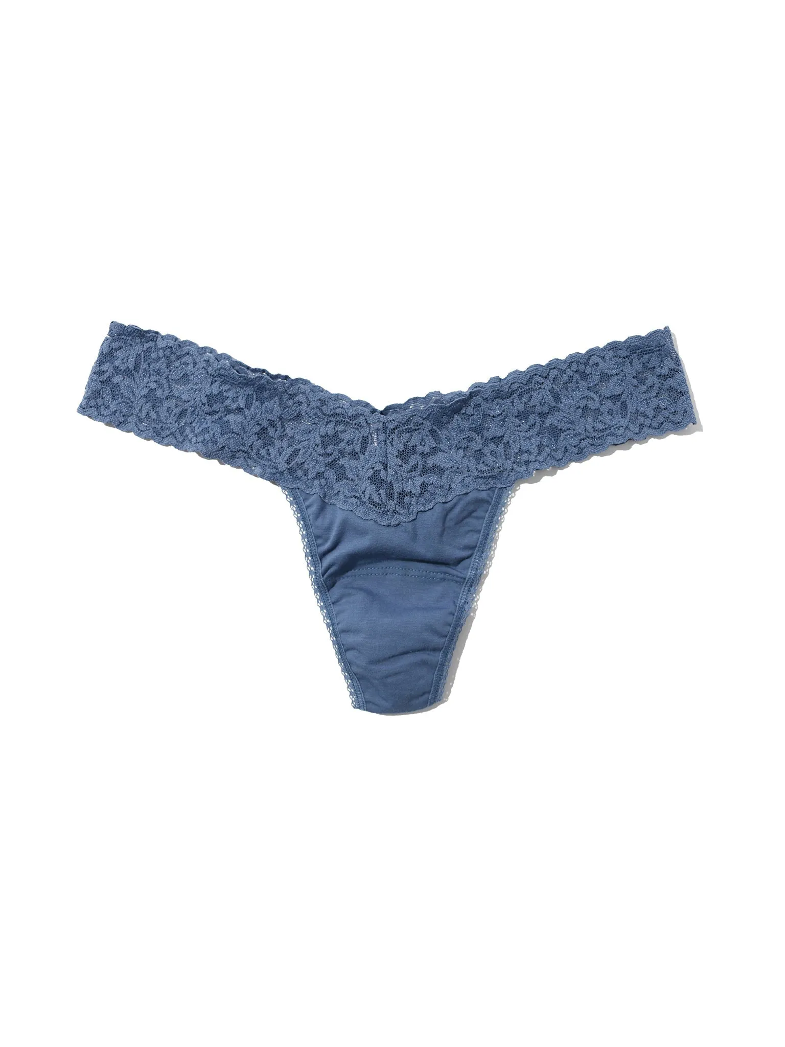 Supima® Cotton Low Rise Thong Washed Indigo Blue Sale sold by Hanky Panky product image thumbnail 3