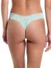 Signature Lace® Low Rise Thong Pistachio sold by Hanky Panky