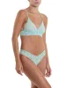 Signature Lace® Low Rise Thong Pistachio sold by Hanky Panky