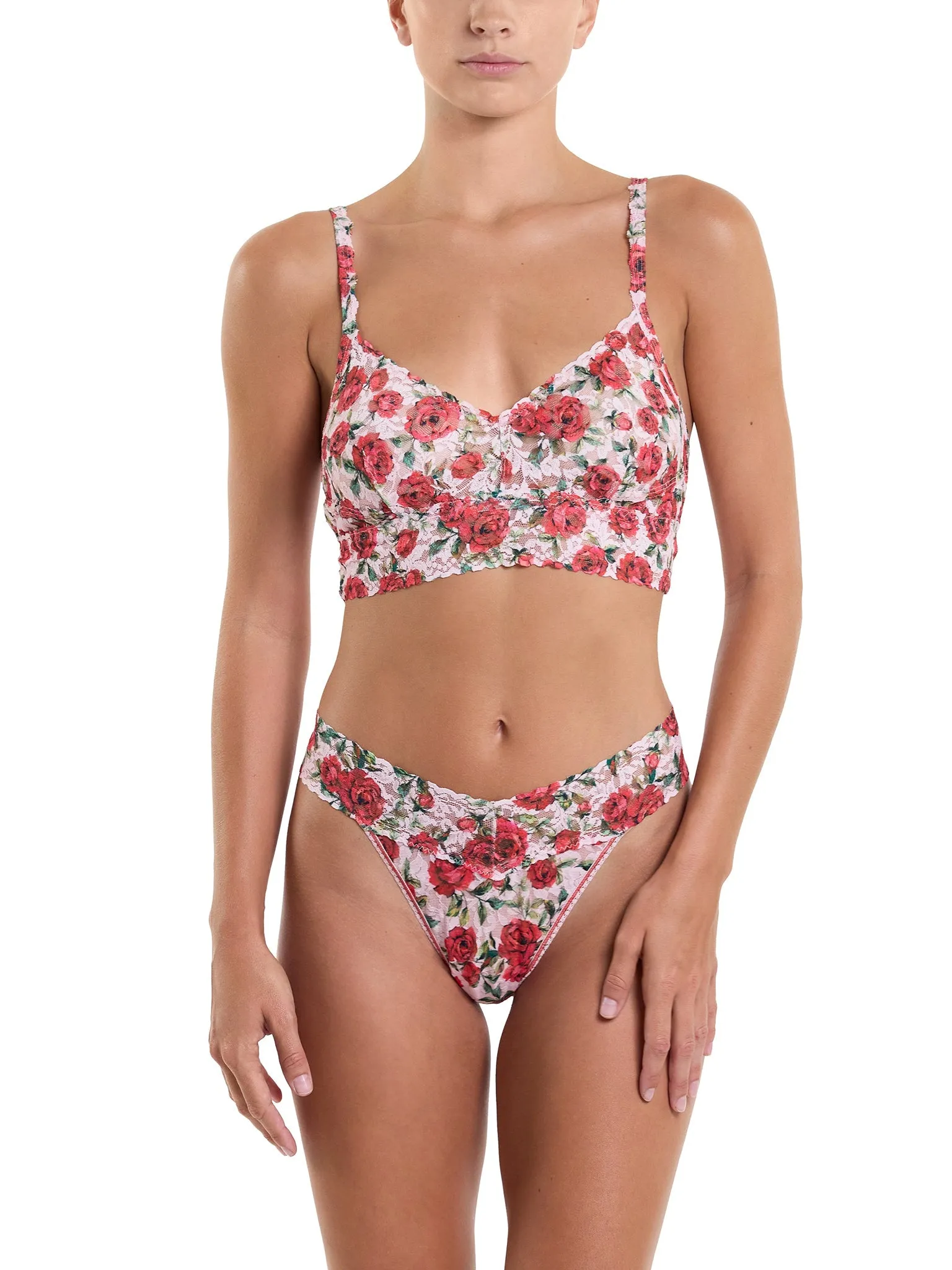 Printed Signature Lace® Original Rise Thong Je' Taime Sale sold by Hanky Panky product image thumbnail 4