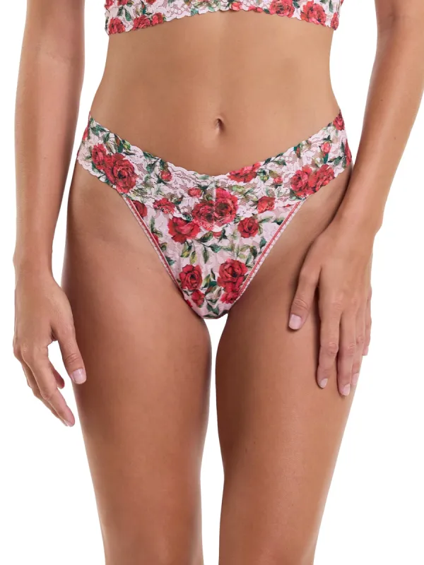 Printed Signature Lace® Original Rise Thong Je' Taime Sale sold by Hanky Panky