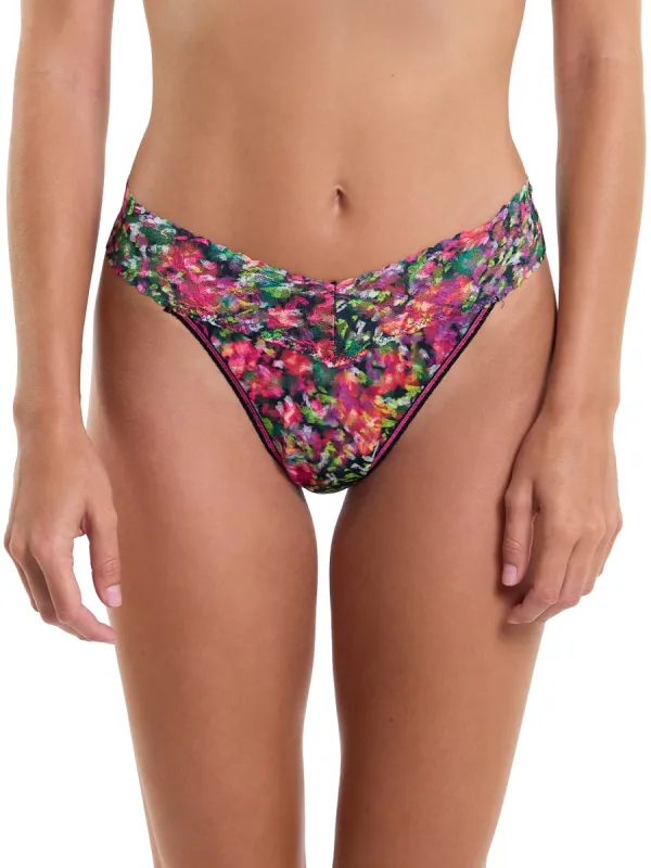 Printed Signature Lace® Original Rise Thong Celebration Sale sold by Hanky Panky