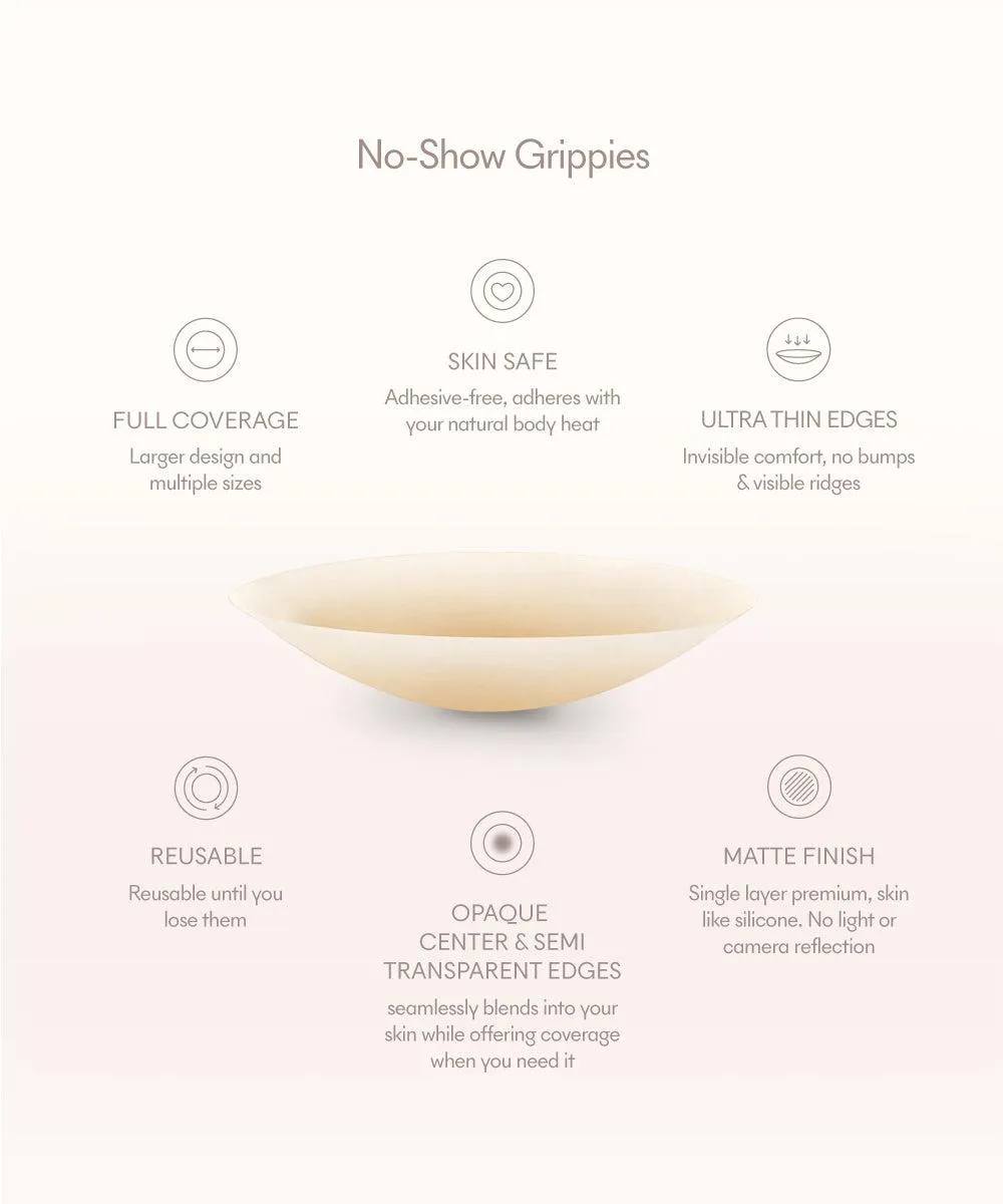 No-Show | Adhesive Reusable Nipple Covers Soft Tan sold by Hanky Panky product image thumbnail 3