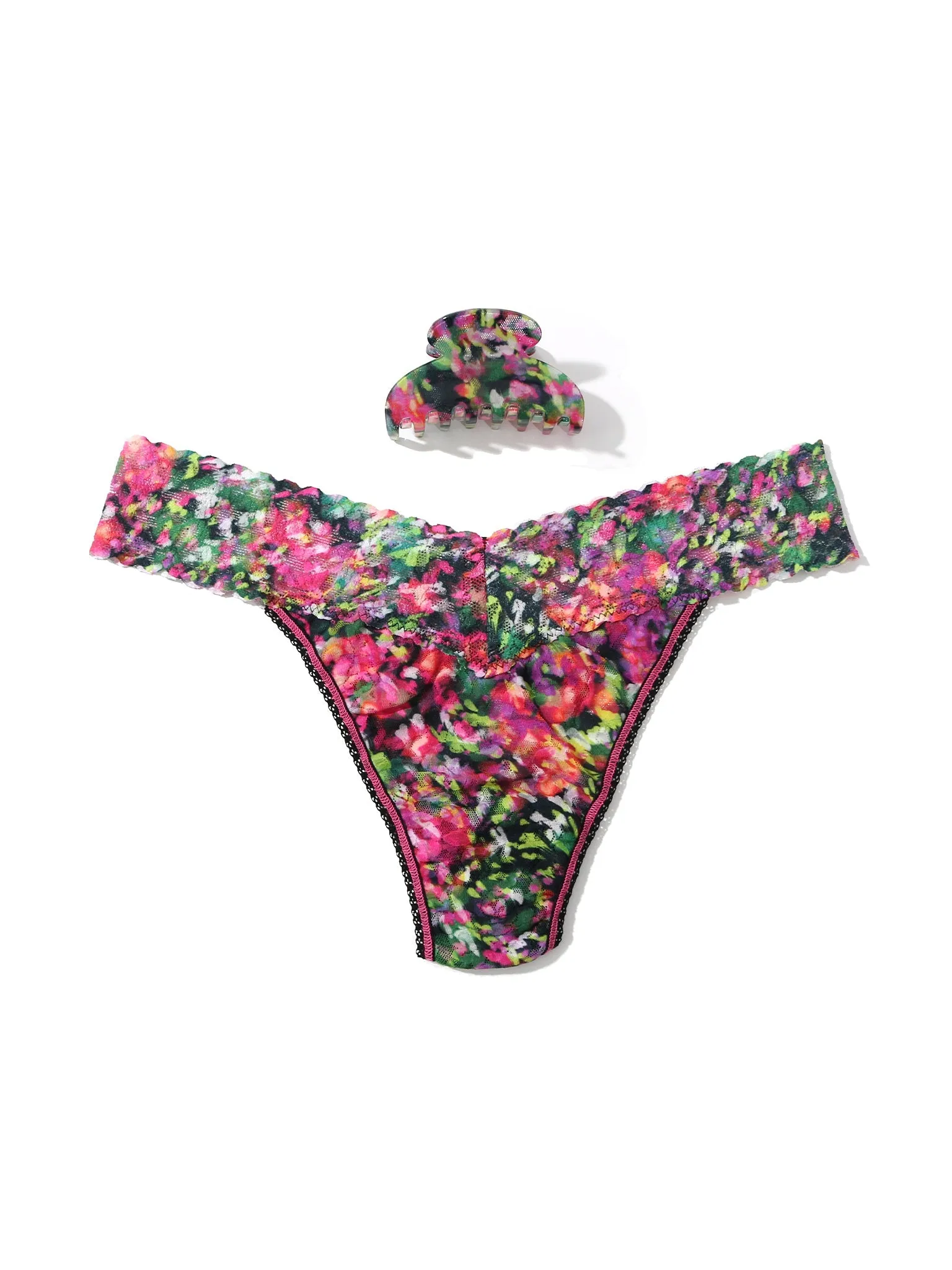 France Luxe Clip and Original Rise Thong Celebration Black Sale sold by Hanky Panky