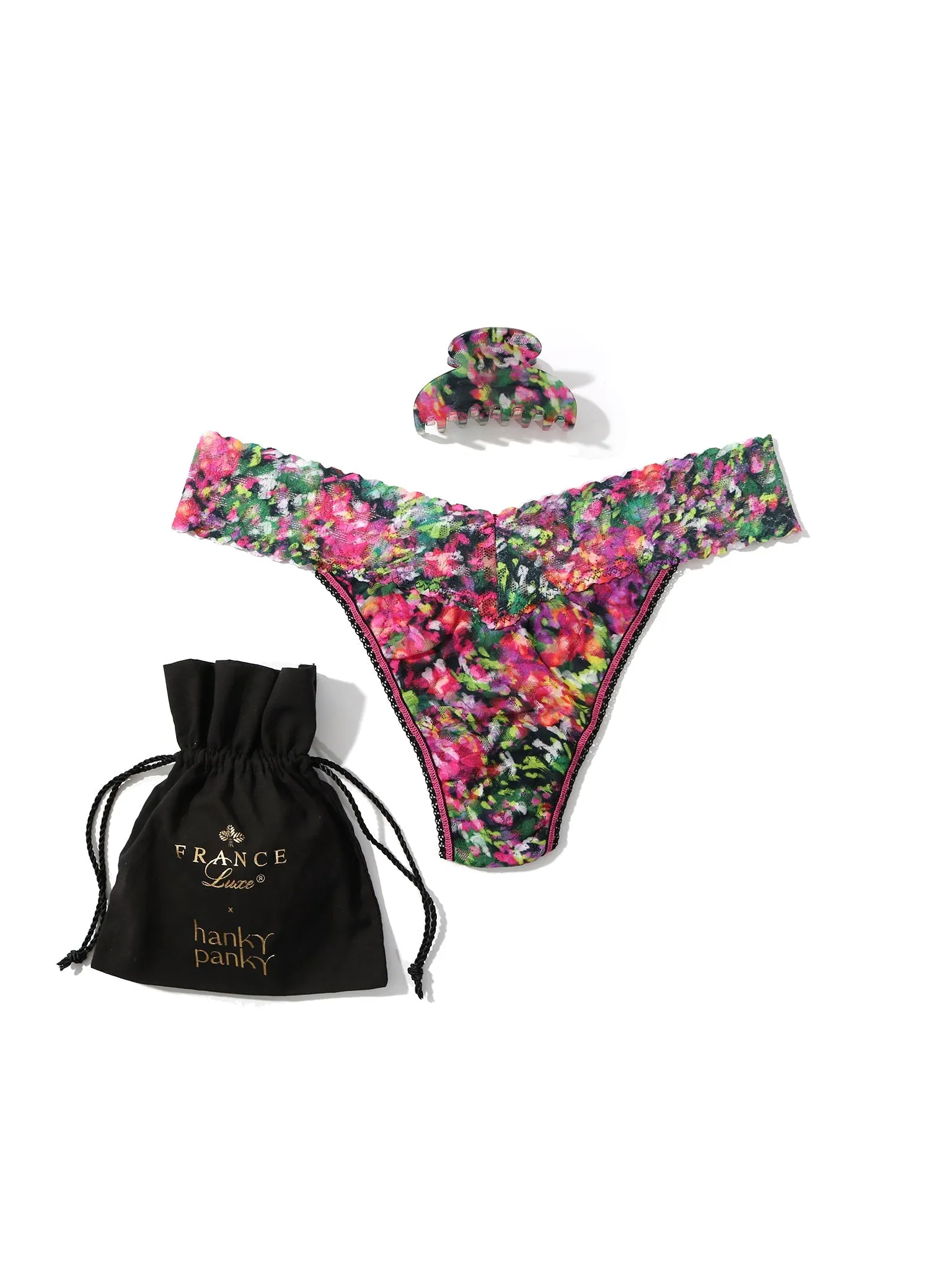 France Luxe Clip and Original Rise Thong Celebration Black Sale sold by Hanky Panky product image thumbnail 3