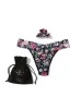 France Luxe Clip and Original Rise Thong Dark Peonies sold by Hanky Panky
