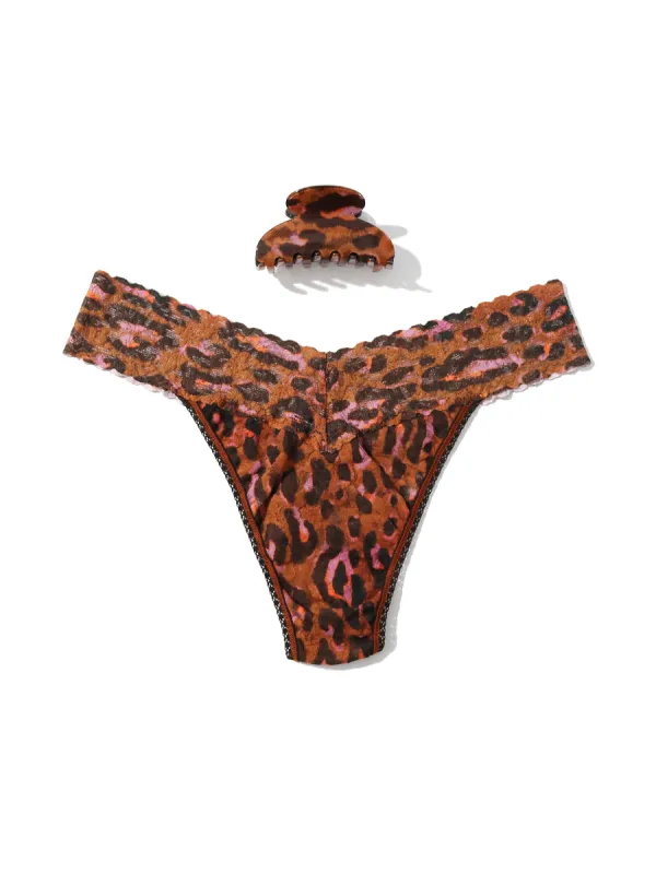 France Luxe Clip and Original Rise Thong Throwback Brown sold by Hanky Panky