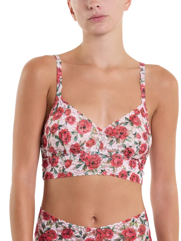 Printed V-Neck Retro Lace Bralette Je' Taime Sale sold by Hanky Panky