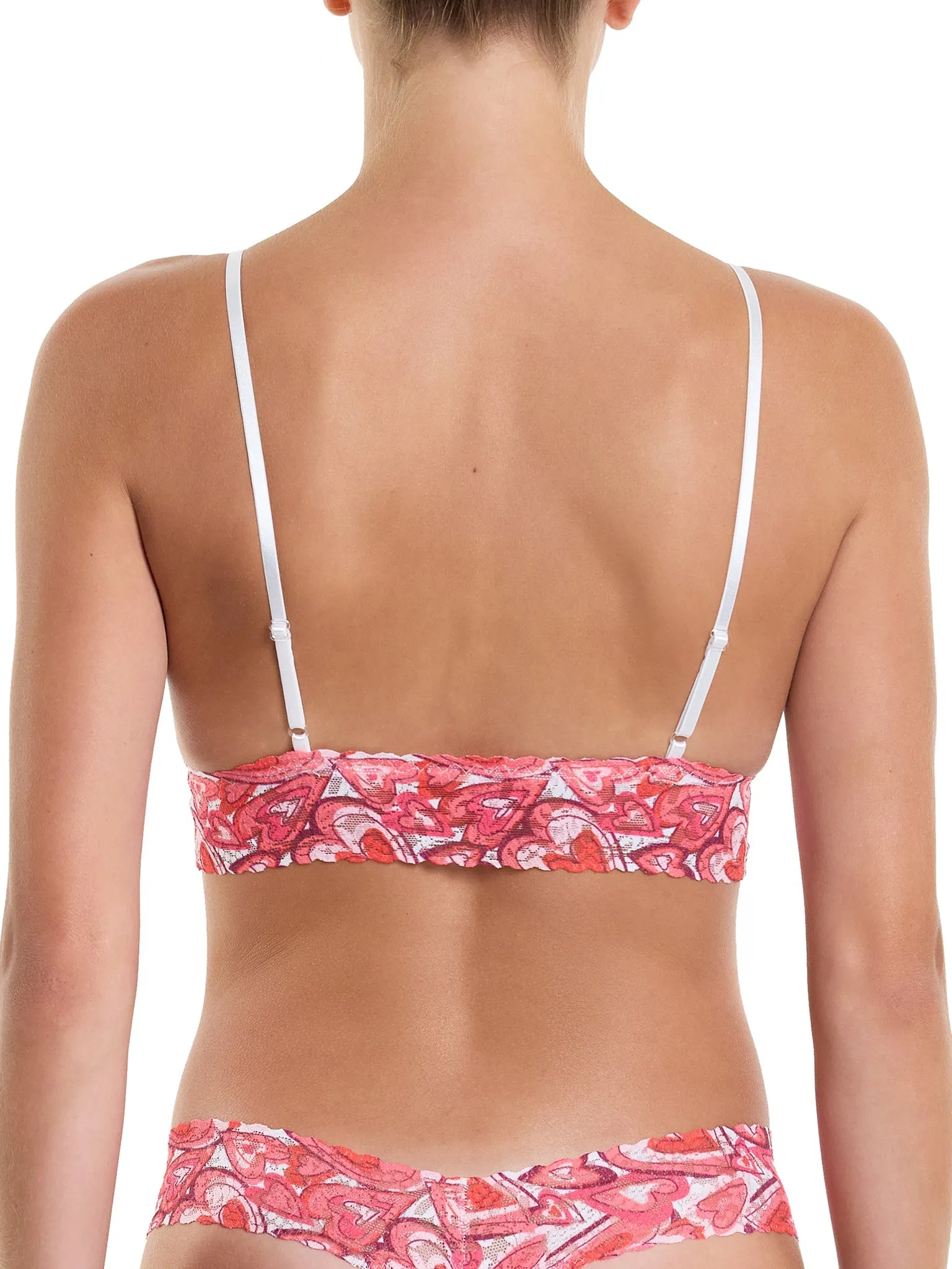 Printed Signature Lace® Padded Triangle Bralette Lots Of Love Sale sold by Hanky Panky product image thumbnail 2