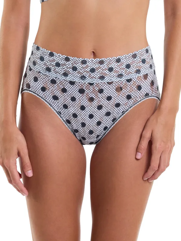 Printed Signature Lace® French Brief Pinpoint Sale sold by Hanky Panky