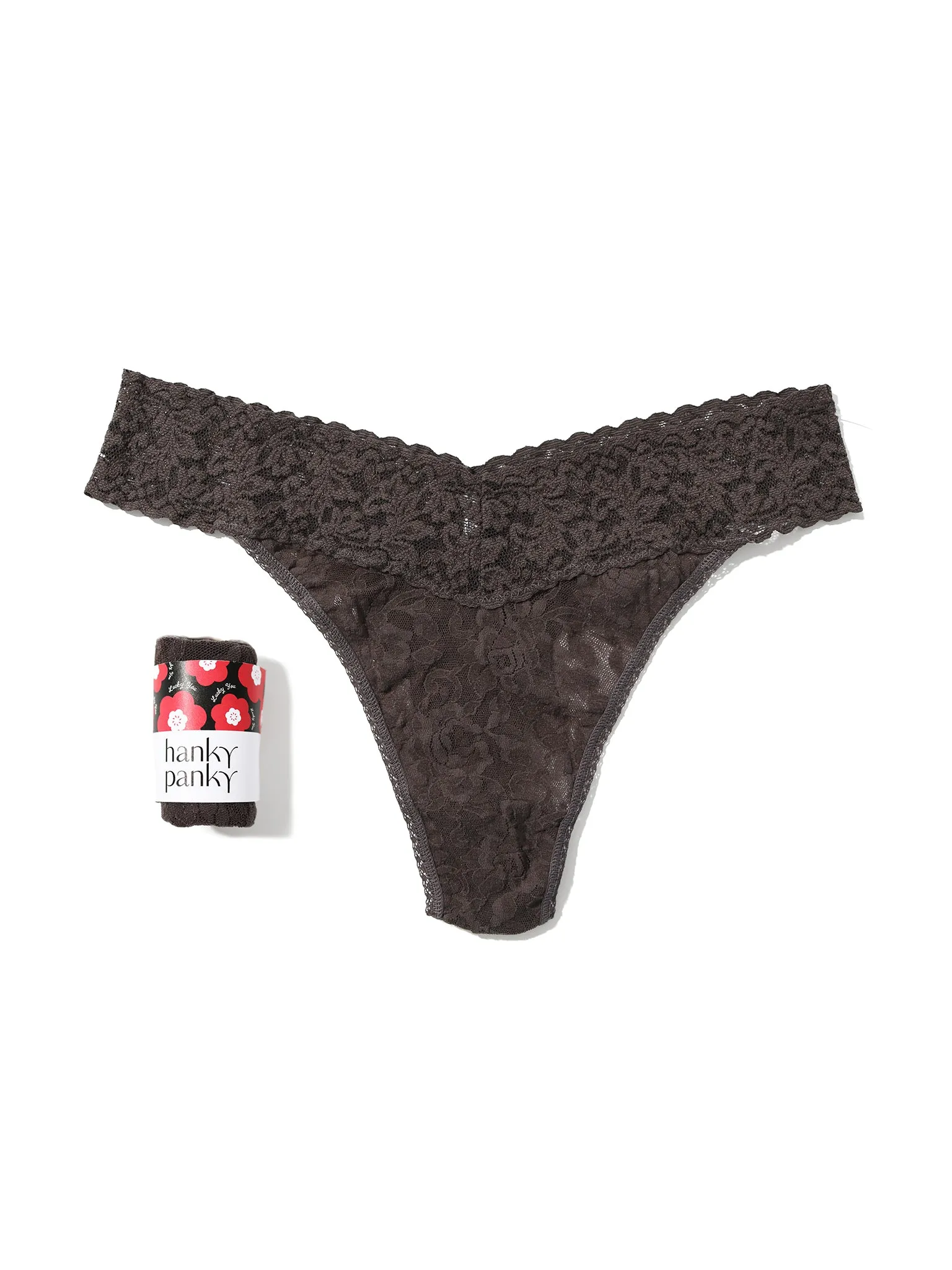 Signature Lace® Original Rise Thong Fortune Cookie Granite Sale sold by Hanky Panky