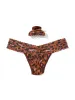 France Luxe Clip and Low Rise Thong Throwback Brown sold by Hanky Panky