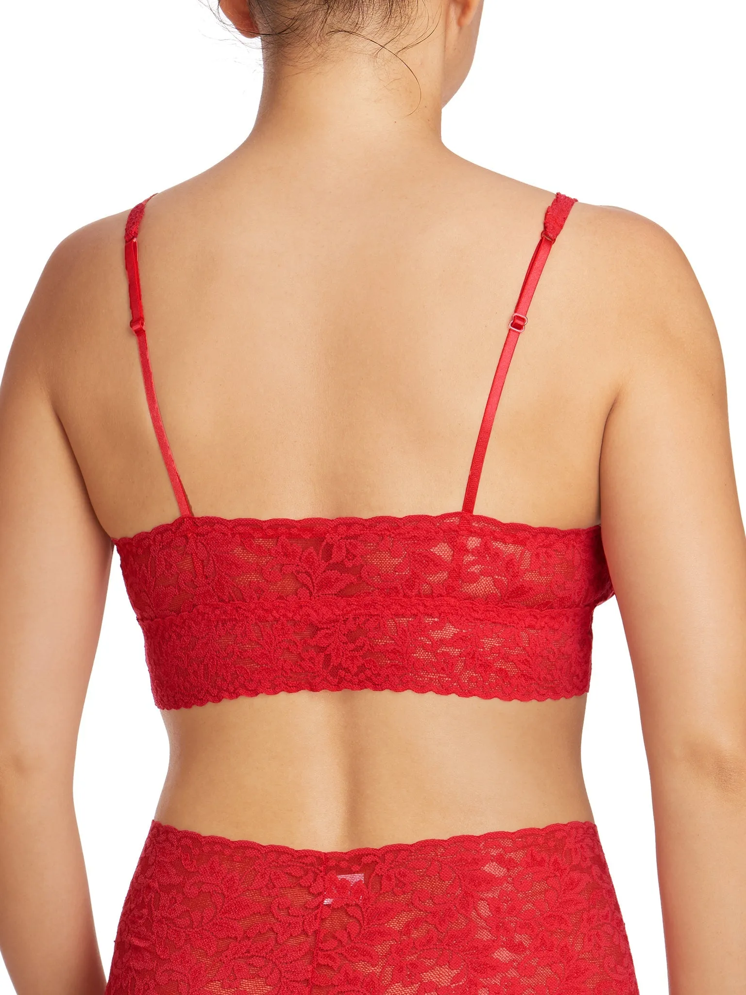 V-Neck Retro Lace Bralette Red Sale sold by Hanky Panky product image thumbnail 2