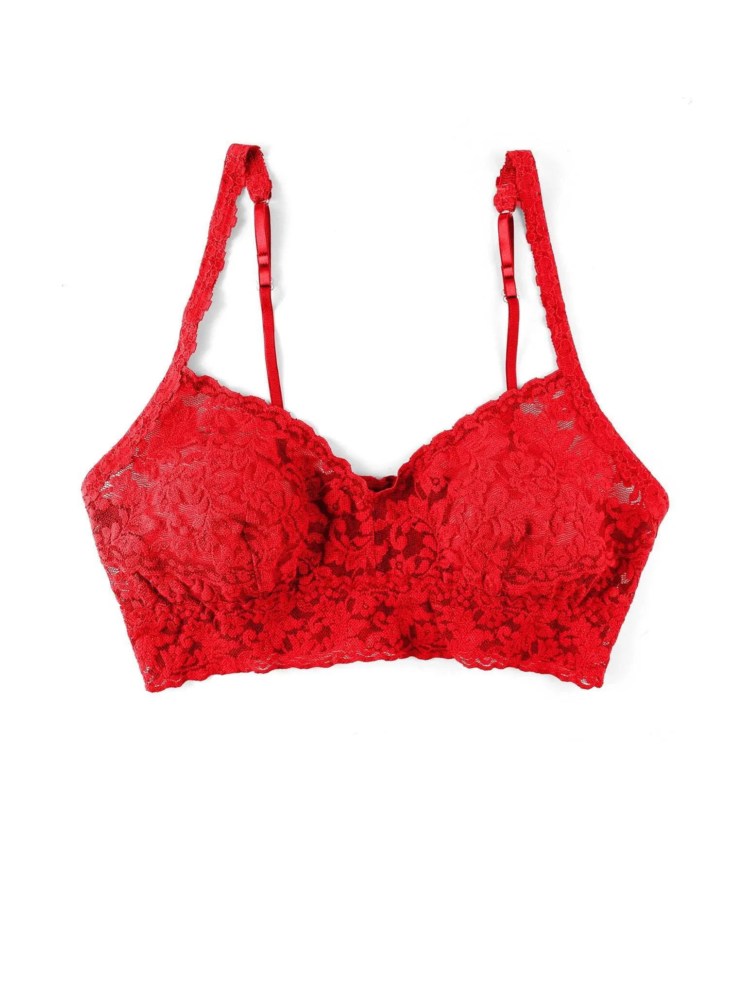 V-Neck Retro Lace Bralette Red Sale sold by Hanky Panky product image thumbnail 3