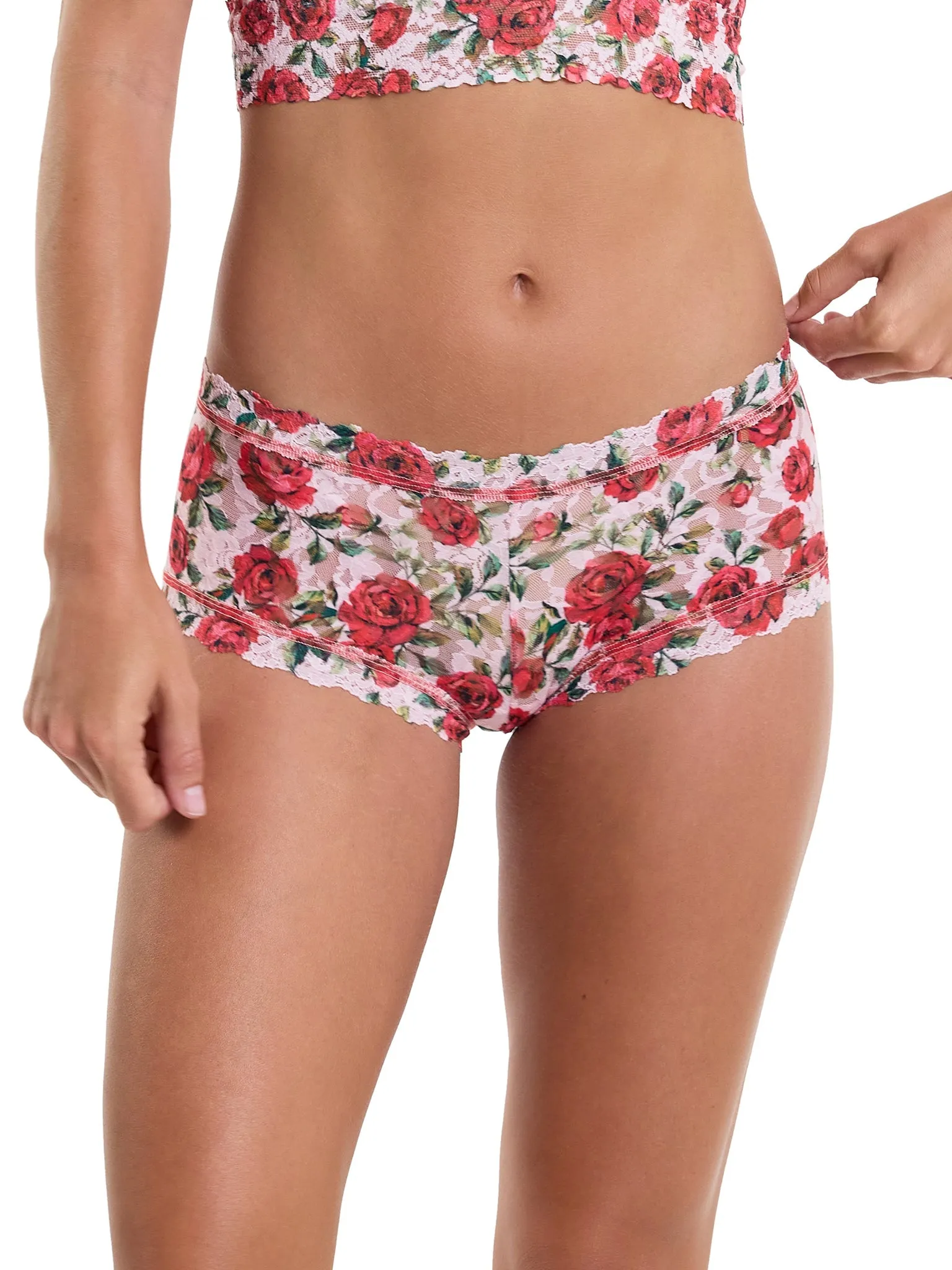 Printed Signature Lace® Boyshort Je' Taime Sale sold by Hanky Panky