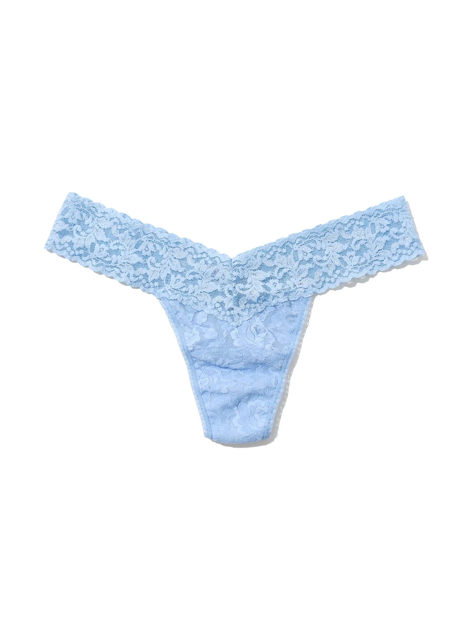 Signature Lace® Low Rise Thong Clarity Blue sold by Hanky Panky product image thumbnail 3