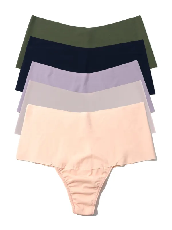 Breathesoft® High Rise Thong 5 Pack sold by Hanky Panky