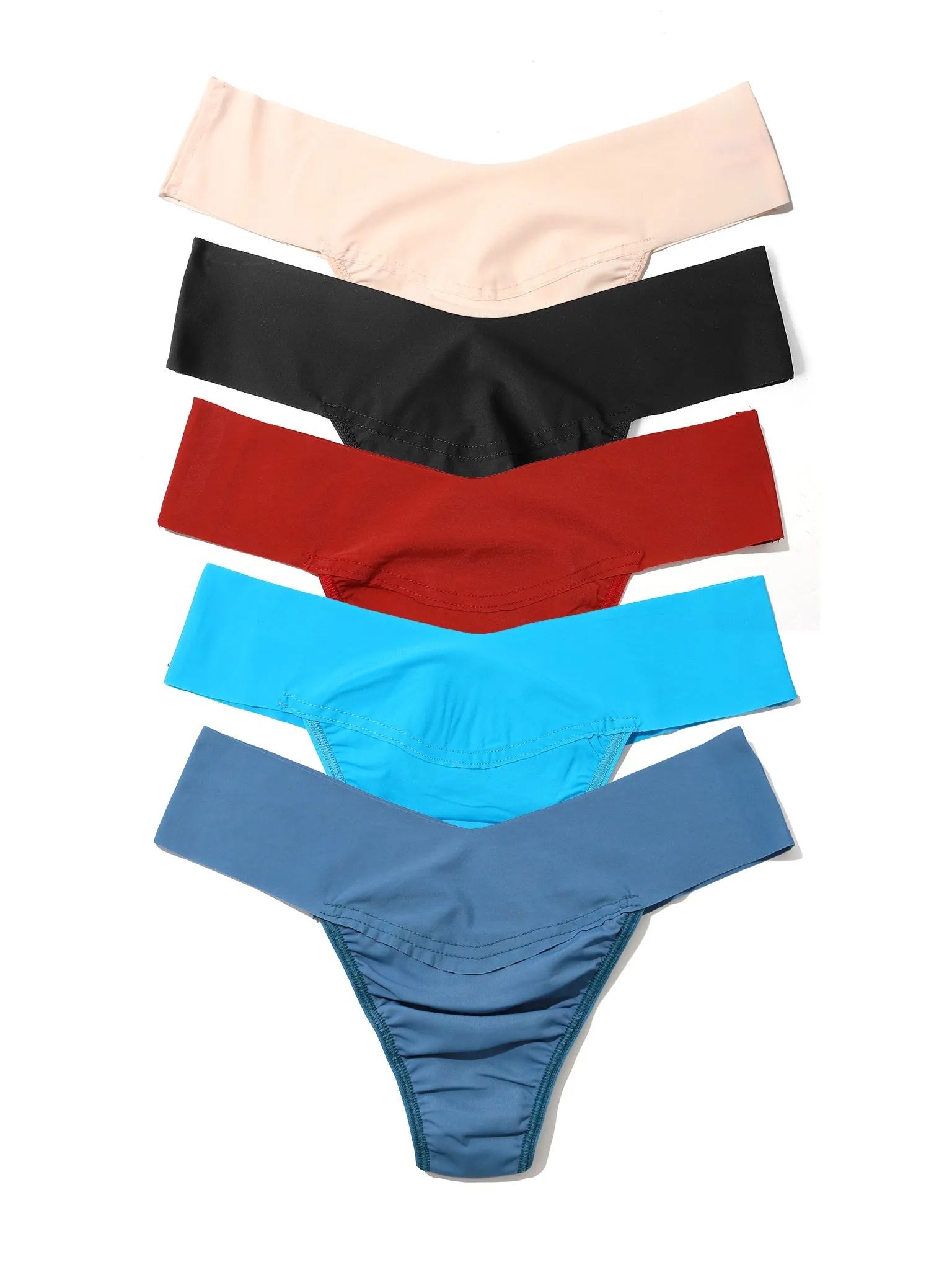 Breathesoft® Natural Rise Thong 5 Pack sold by Hanky Panky