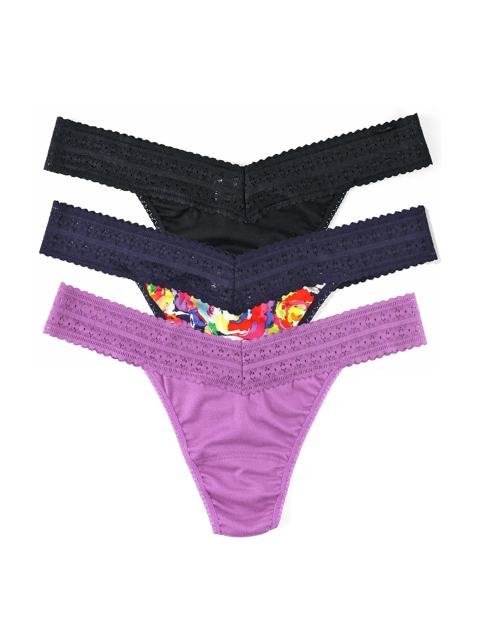 DreamEase® Original Rise Thong 3 Pack sold by Hanky Panky