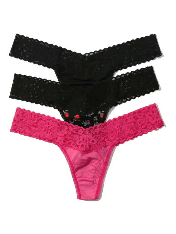 DreamEase® Low Rise Thong 3 Pack sold by Hanky Panky
