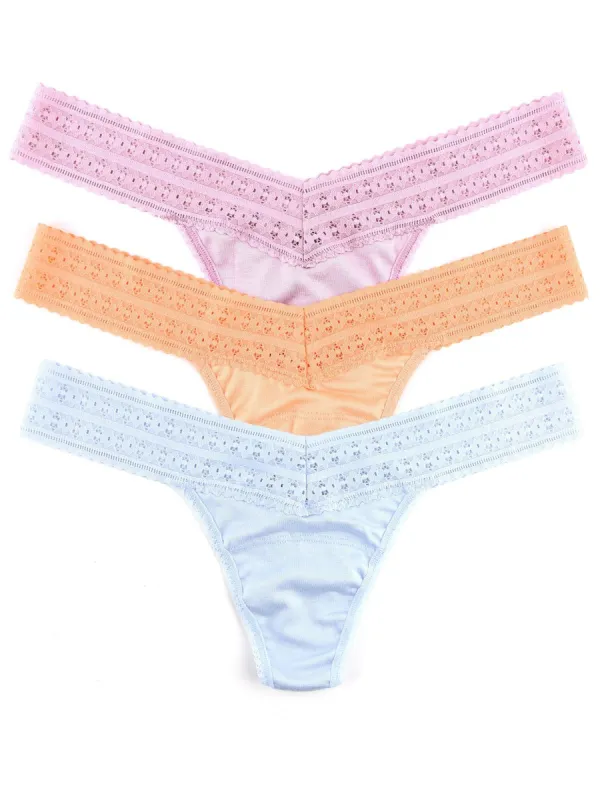 DreamEase® Low Rise Thong 3 Pack sold by Hanky Panky