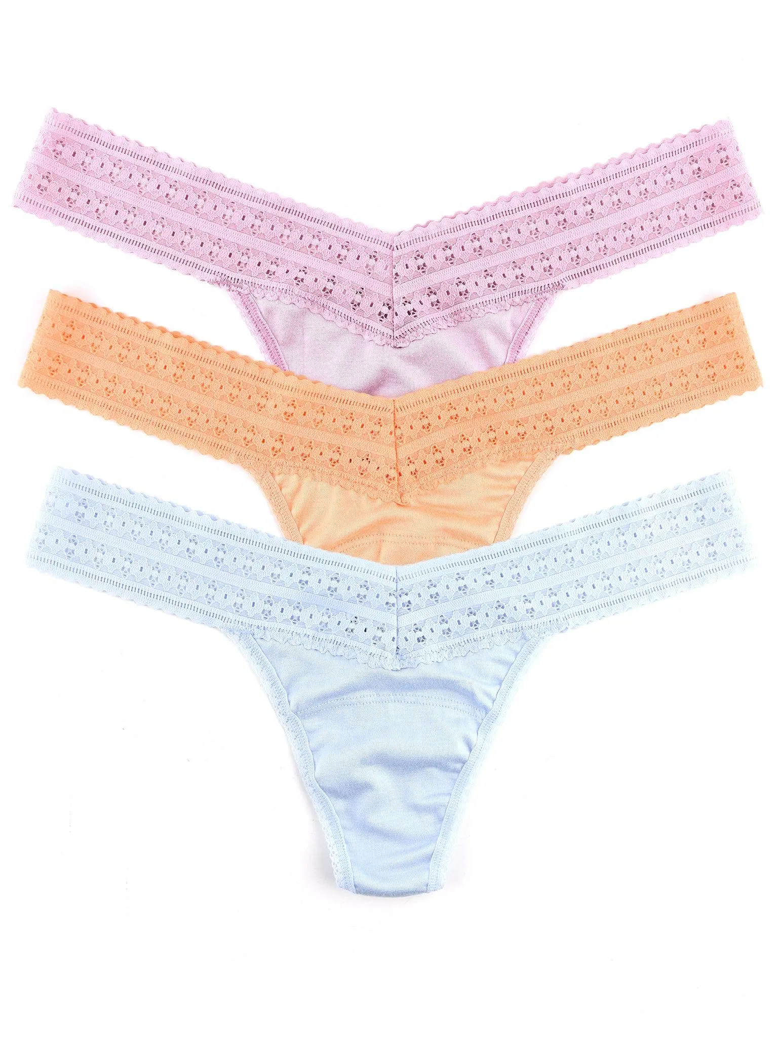 DreamEase® Low Rise Thong 3 Pack sold by Hanky Panky