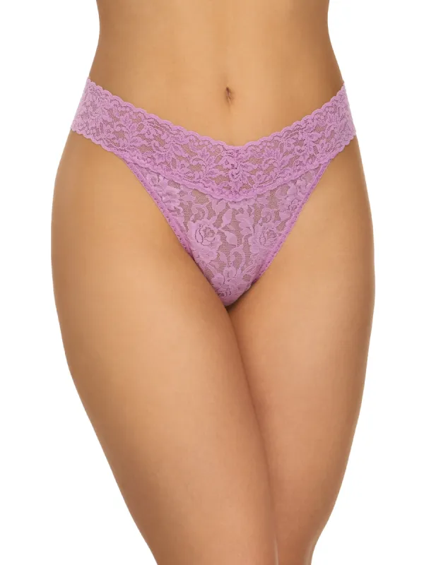 Signature Lace Original Rise Thong Viola Purple Sale sold by Hanky Panky