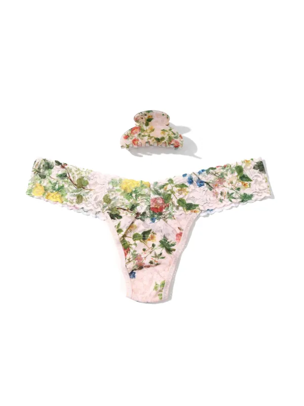 France Luxe Clip and Low Rise Thong Overjoyed sold by Hanky Panky