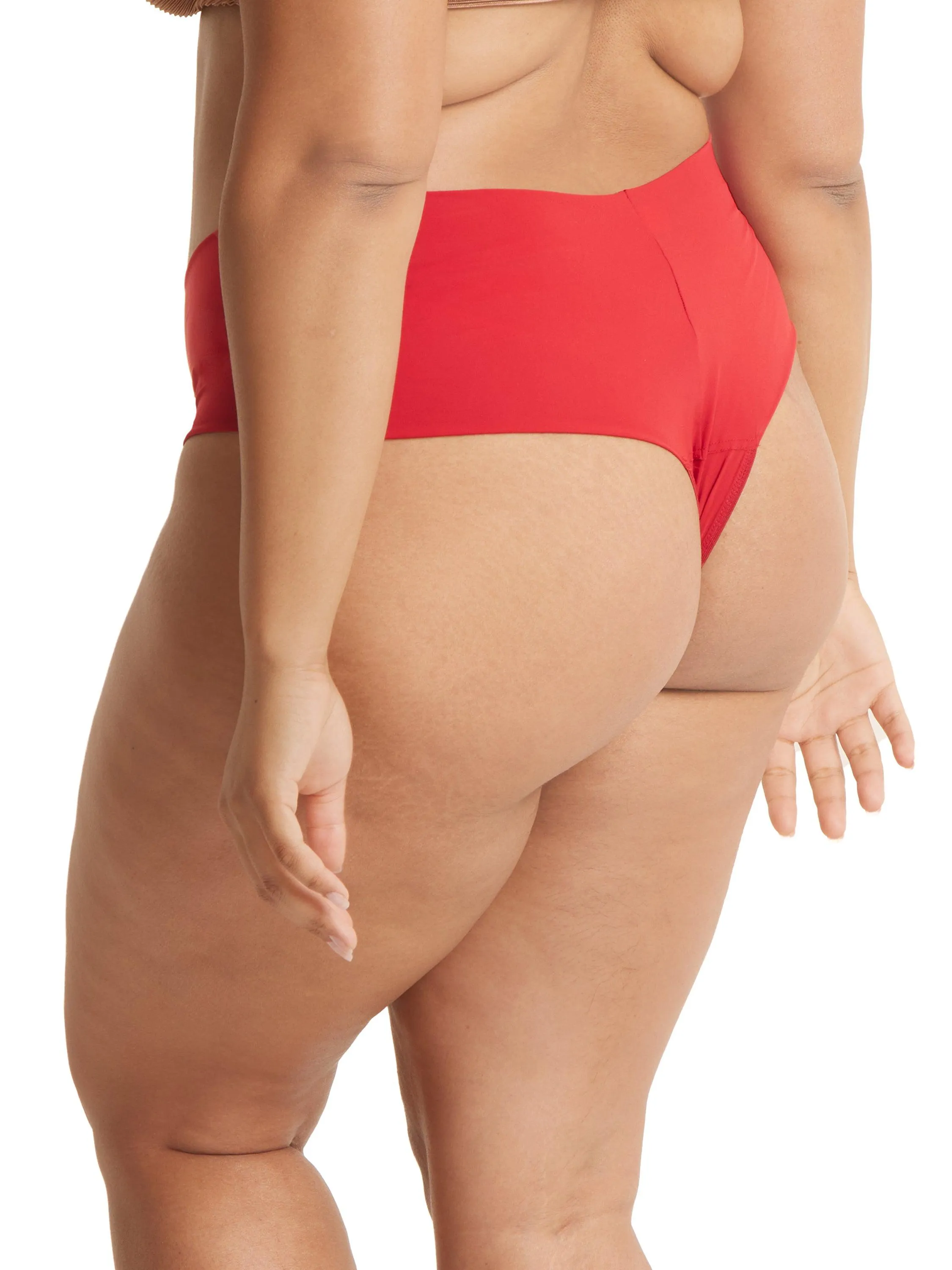 Plus Size BreatheSoft® High Rise Thong Exclusive Cherryade sold by Hanky Panky product image thumbnail 3