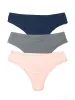 PlayStretch™ Natural Rise Thong 3 Pack sold by Hanky Panky