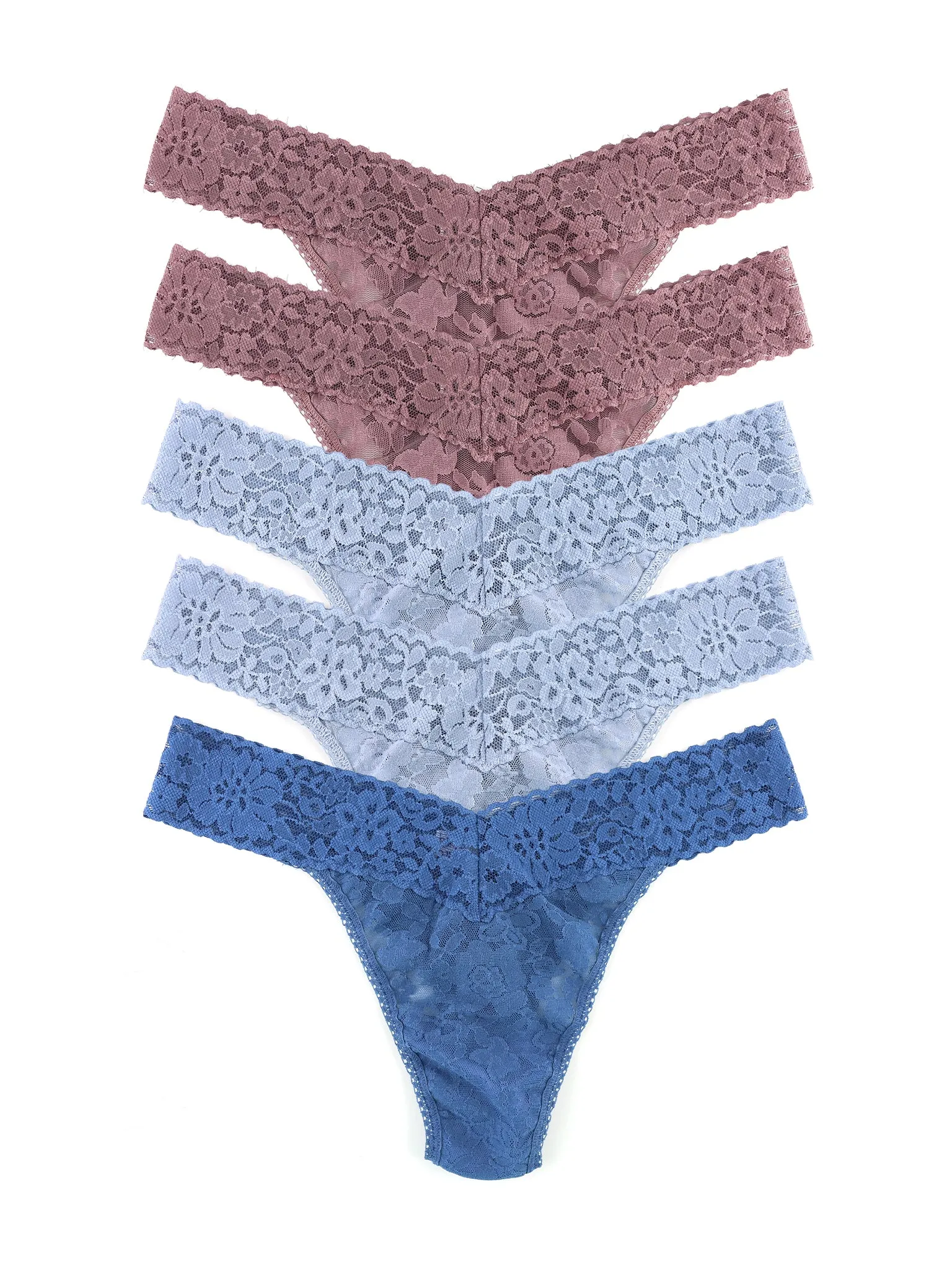 Daily Lace™ Original Rise Thong 5 Pack sold by Hanky Panky