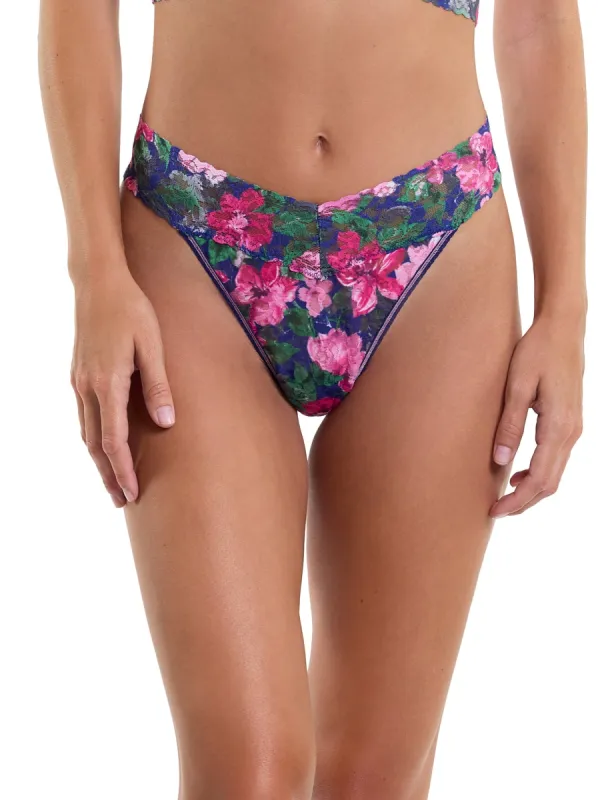 Printed Signature Lace® Original Rise Thong  Tis' The Season Sale sold by Hanky Panky