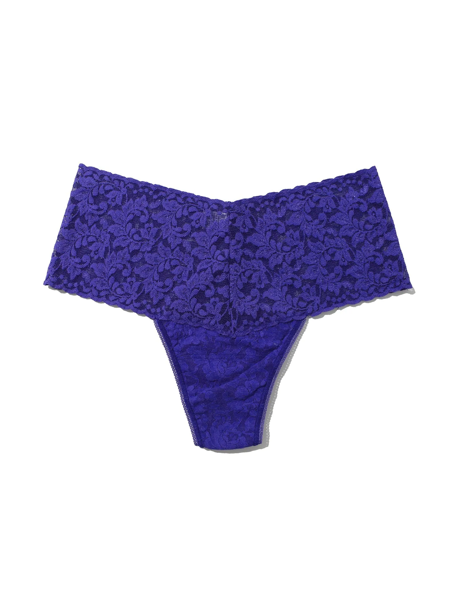 Retro Lace Thong Violets Are Blue Sale sold by Hanky Panky product image thumbnail 3