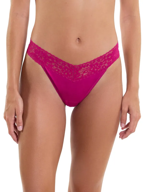DreamEase® Original Rise Thong Pink Ruby sold by Hanky Panky
