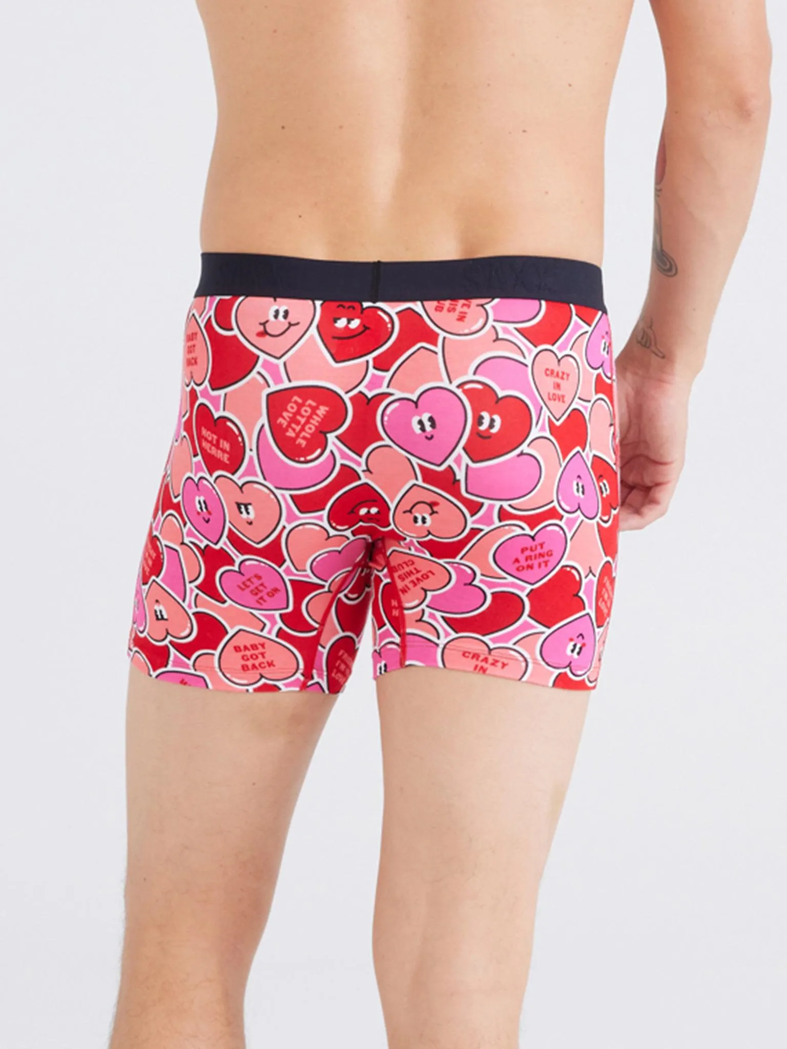 Signature Lace Low Rise Thong And Saxx Super Soft Vibe Boxer Brief Whole Lotta Love sold by Hanky Panky product image thumbnail 5