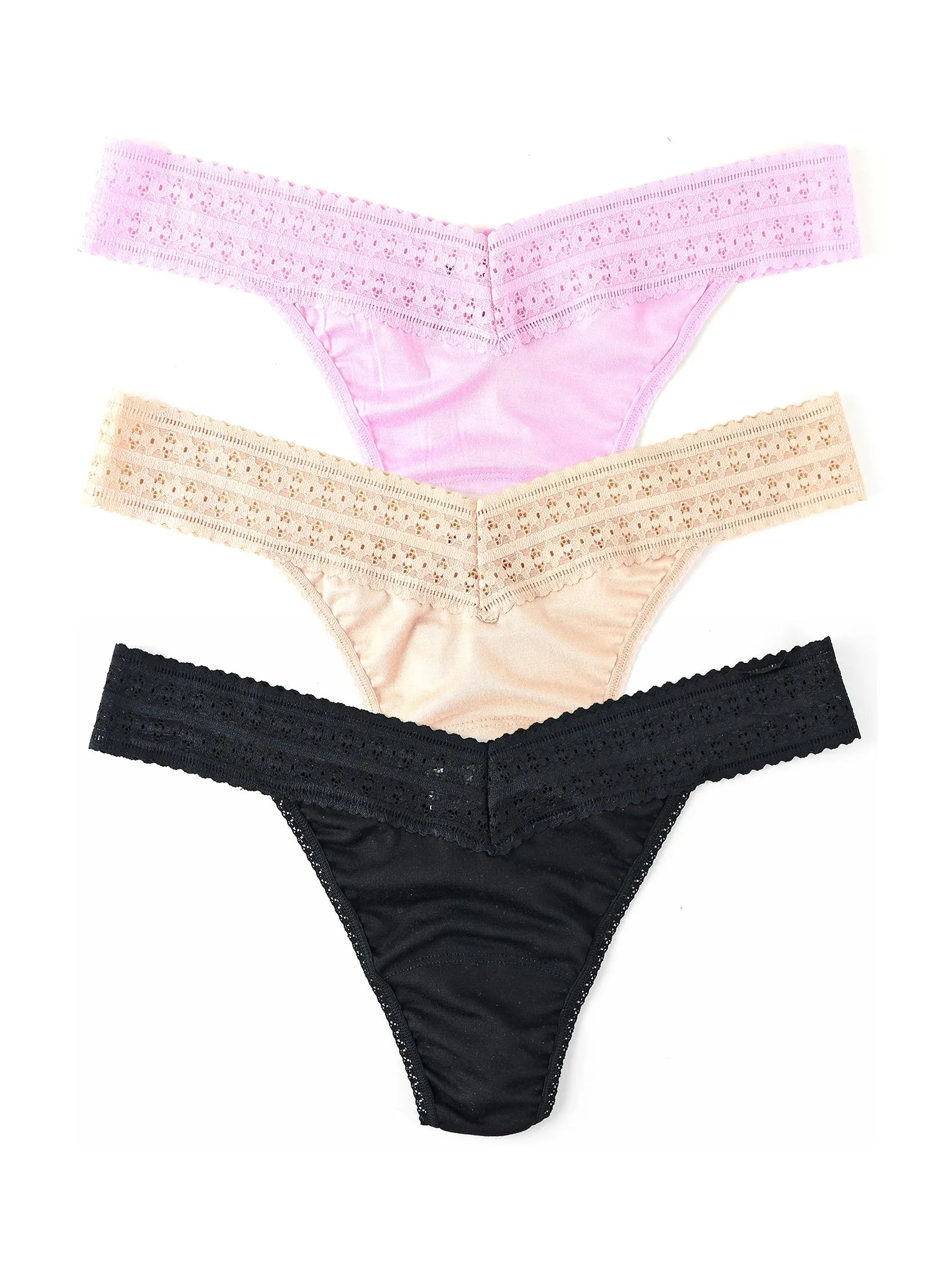 DreamEase™ Original Rise Thong 3 Pack sold by Hanky Panky