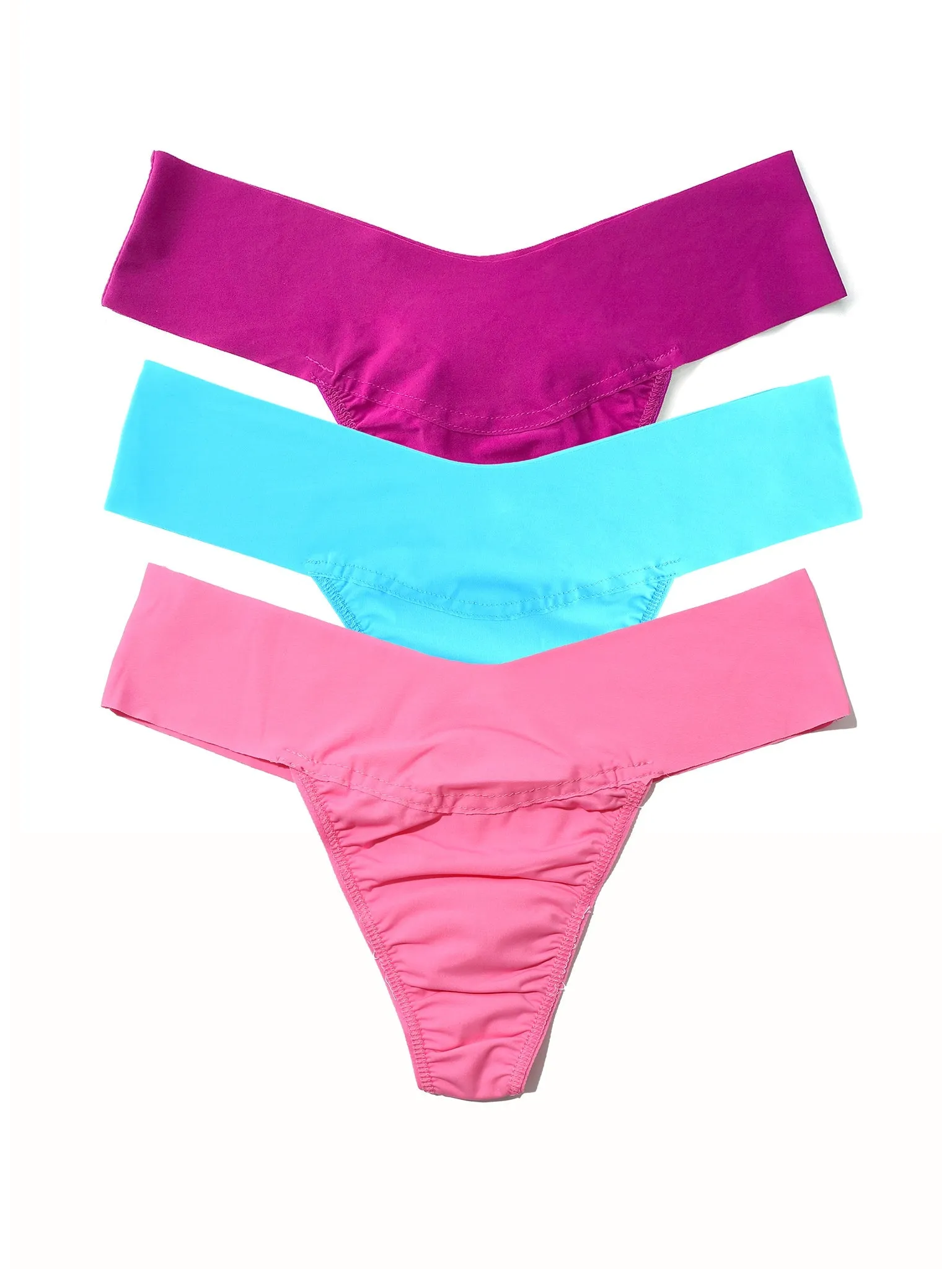 Breathesoft® Natural Rise Thong 3 Pack sold by Hanky Panky