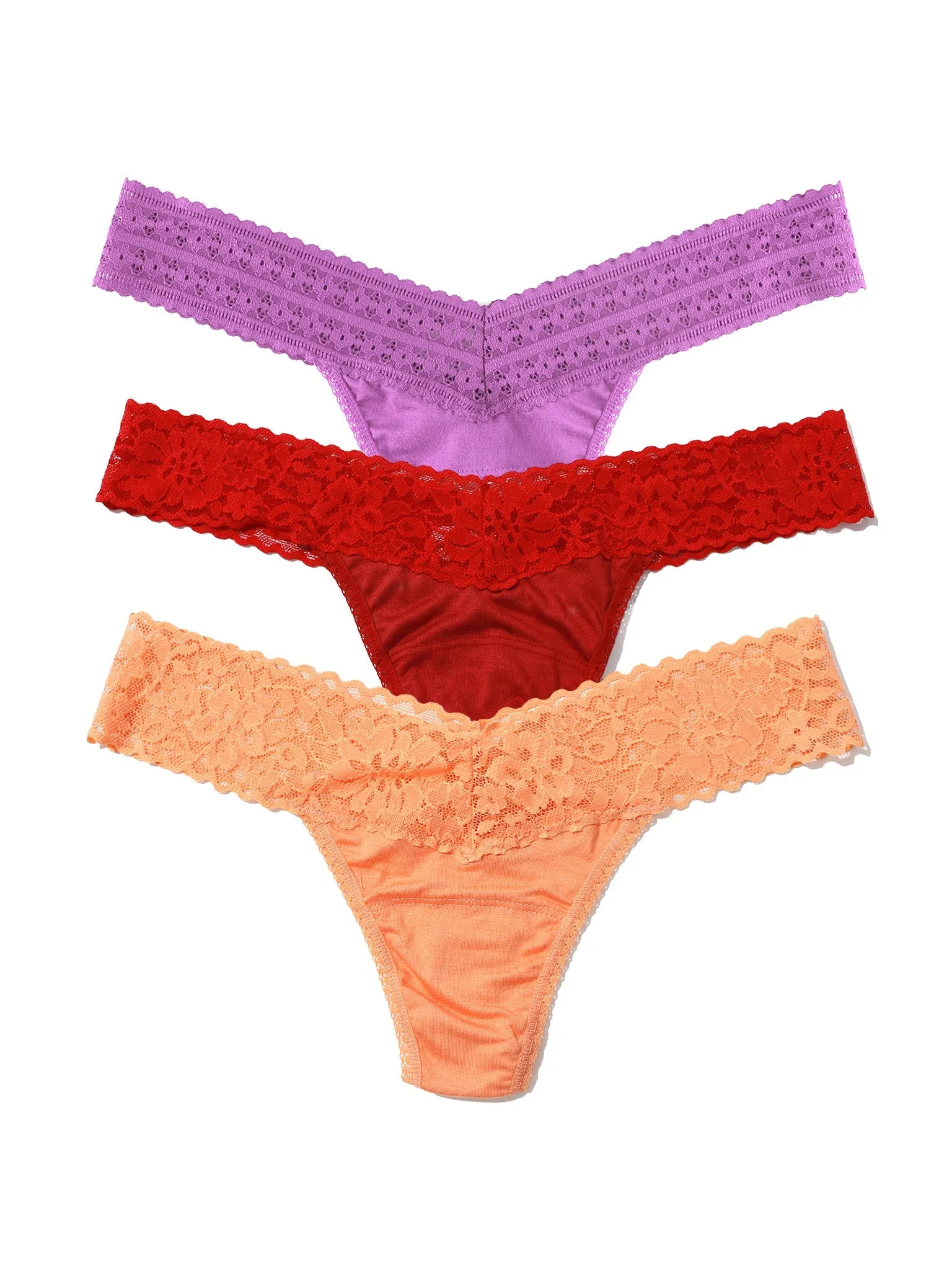 DreamEase® Low Rise Thong 3 Pack sold by Hanky Panky