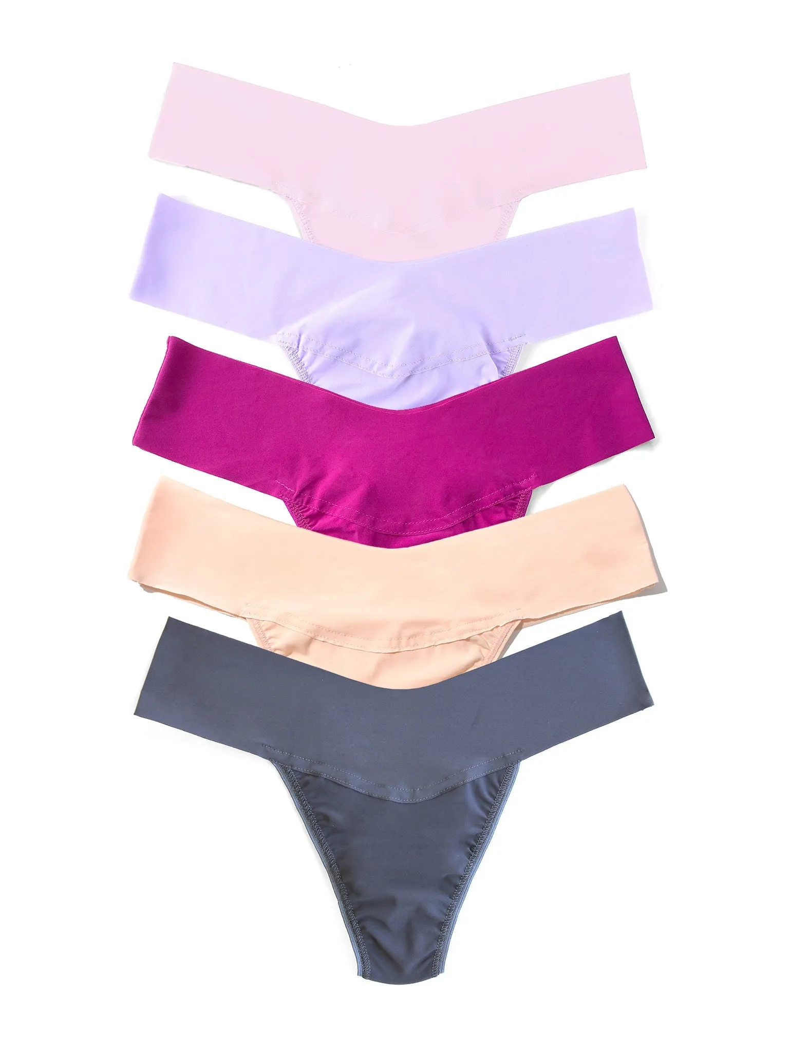 Breathesoft® Natural Rise Thong 5 Pack sold by Hanky Panky