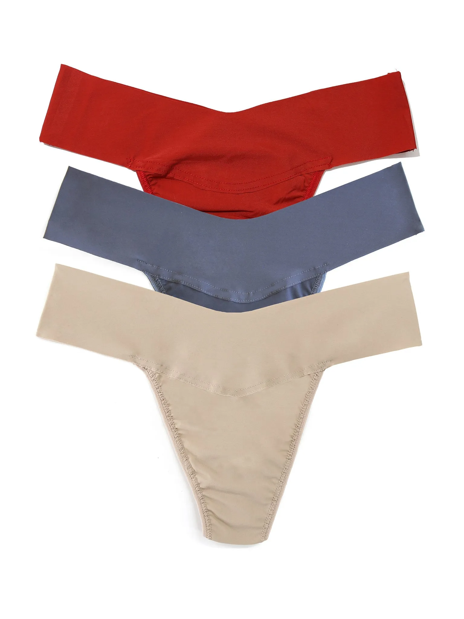 Breathesoft® Natural Rise Thong 3 Pack sold by Hanky Panky