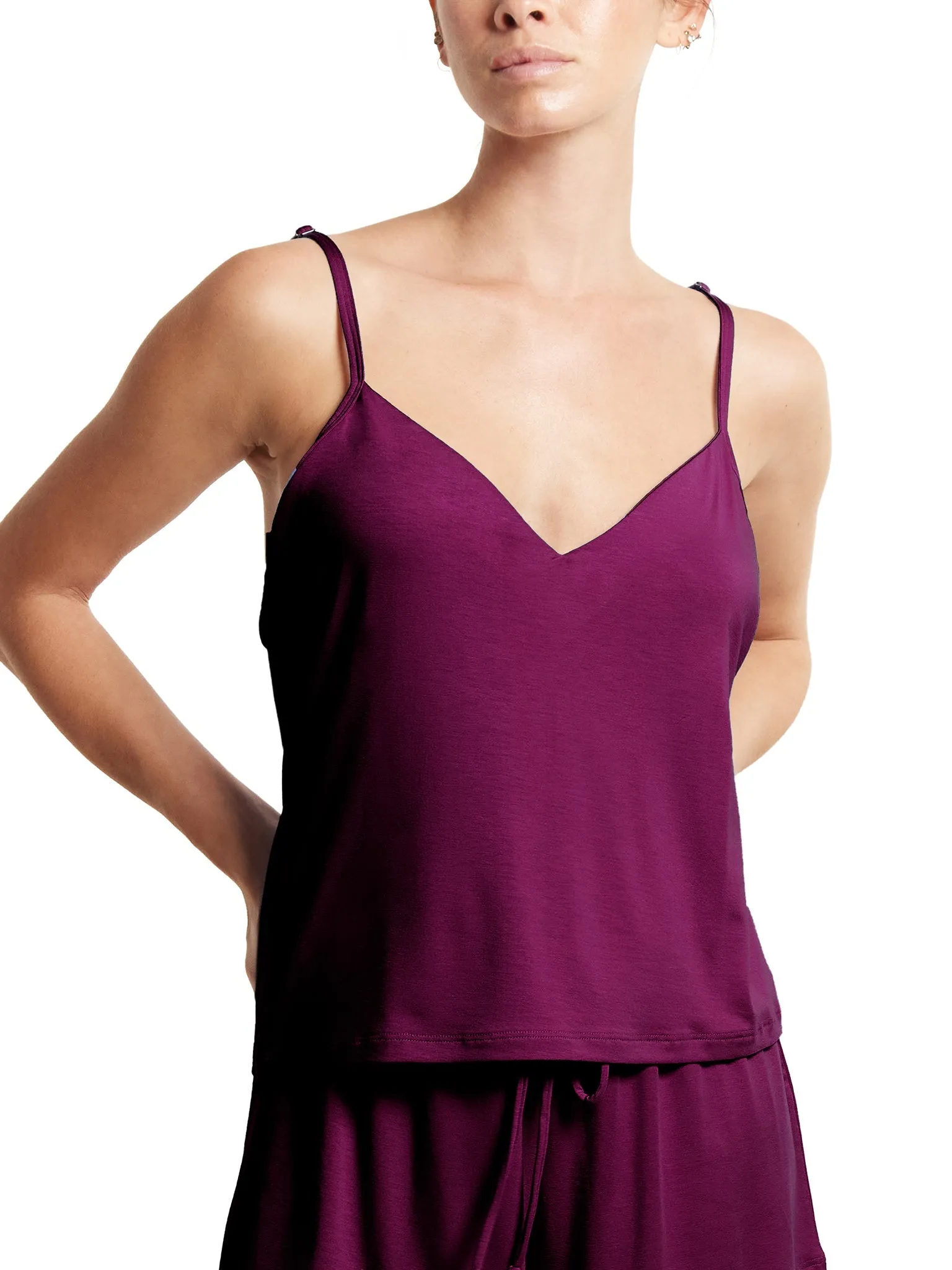 Unwind Cami Sugar Plum Red Black Friday Sale sold by Hanky Panky