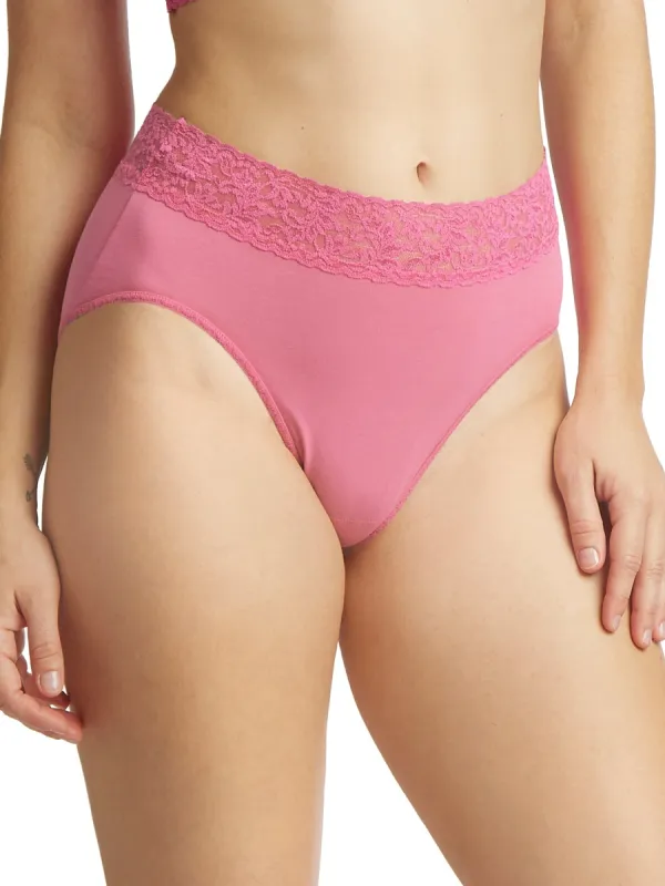 Supima® Cotton French Brief Chateau Rose Pink Sale sold by Hanky Panky