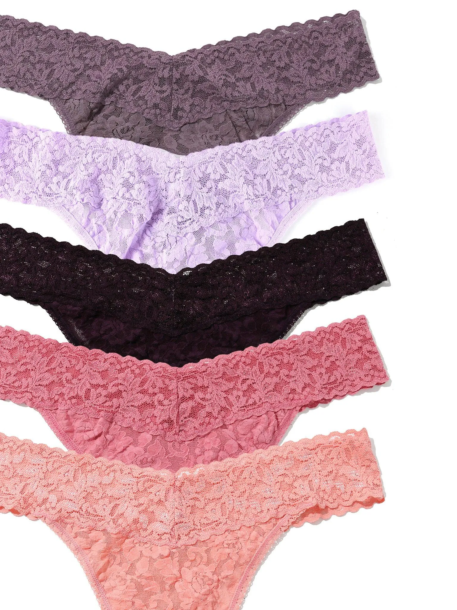 5 Pack Signature Lace® Original Rise Thongs In Printed Box Ballet Pink sold by Hanky Panky product image thumbnail 2