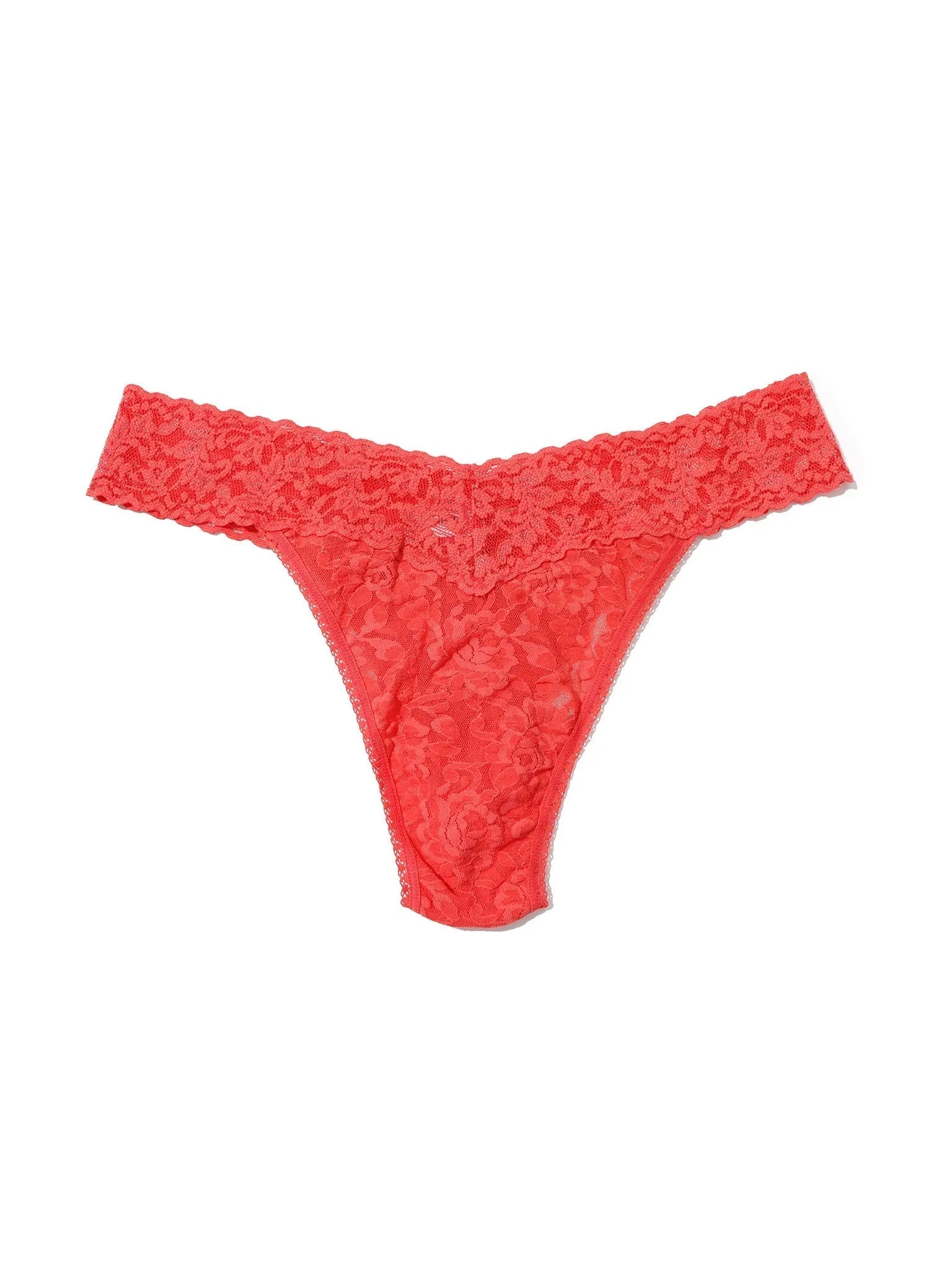 Signature Lace Thong Hibiscus Bloom Pink sold by Hanky Panky product image thumbnail 2