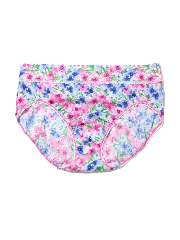 Plus Size Printed Signature Lace® French Brief  Paint And Pour Sale sold by Hanky Panky