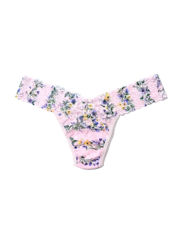 Printed Signature Lace® Low Rise Thong Heirloom Sale sold by Hanky Panky