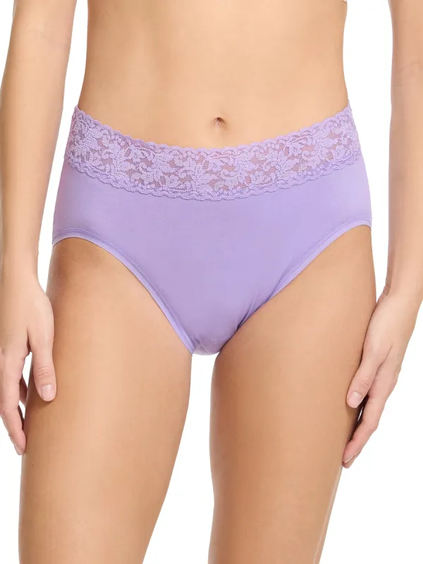 Supima® Cotton French Brief Grape Juice Purple sold by Hanky Panky