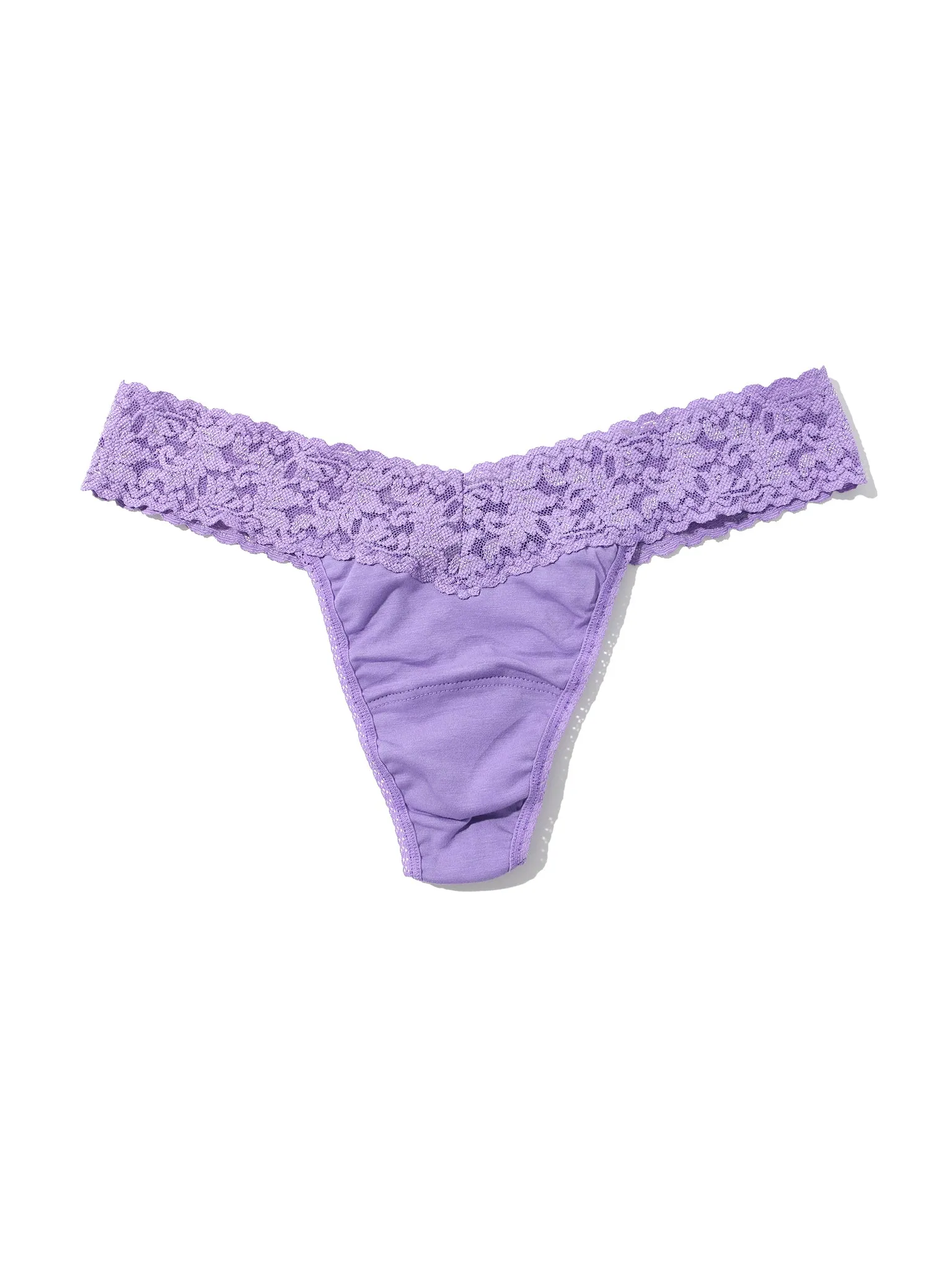 Supima® Cotton Low Rise Thong Grape Juice Purple Sale sold by Hanky Panky